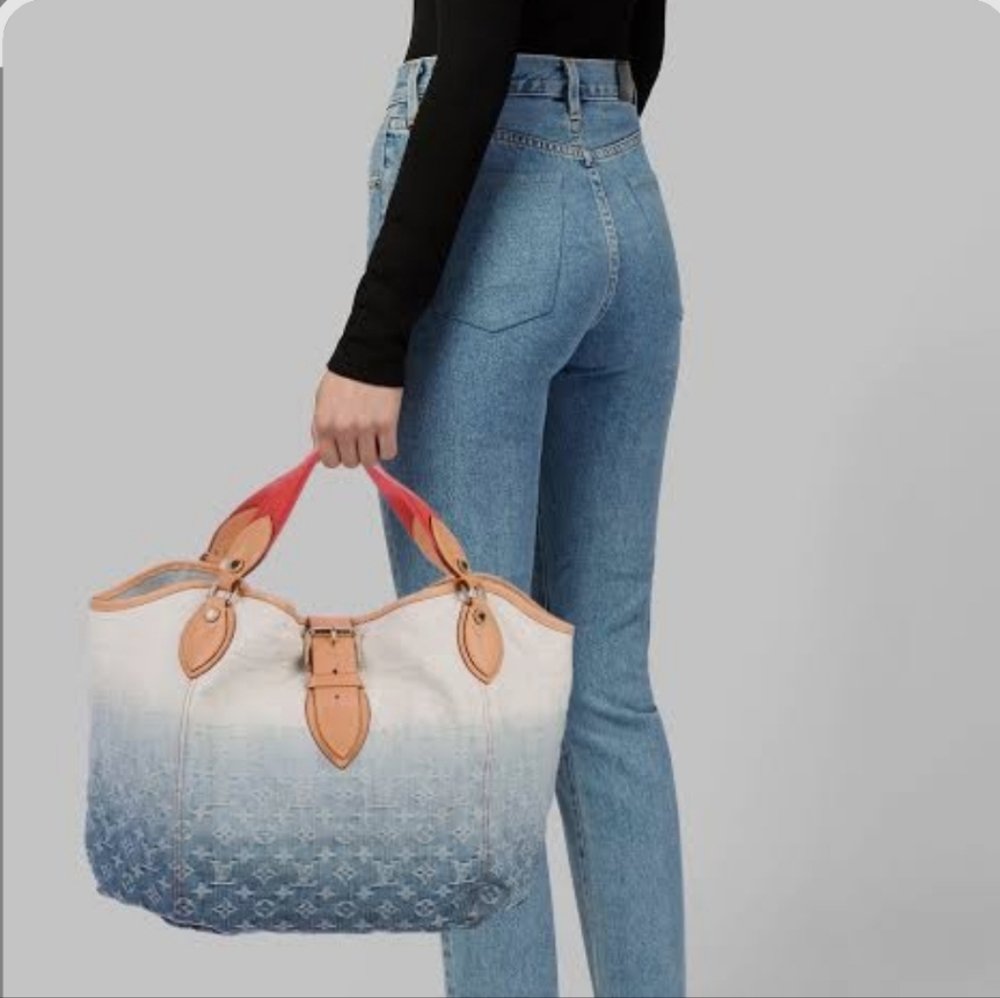 Louis Vuitton Denim Sunbeam Bleu Monogram Bag - Picture 15 of 16